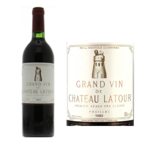 Chateau Latour 1982 (RP100) Robert Parker's Wine Advocate 100 James Suckling 98 Wine Spectator 9